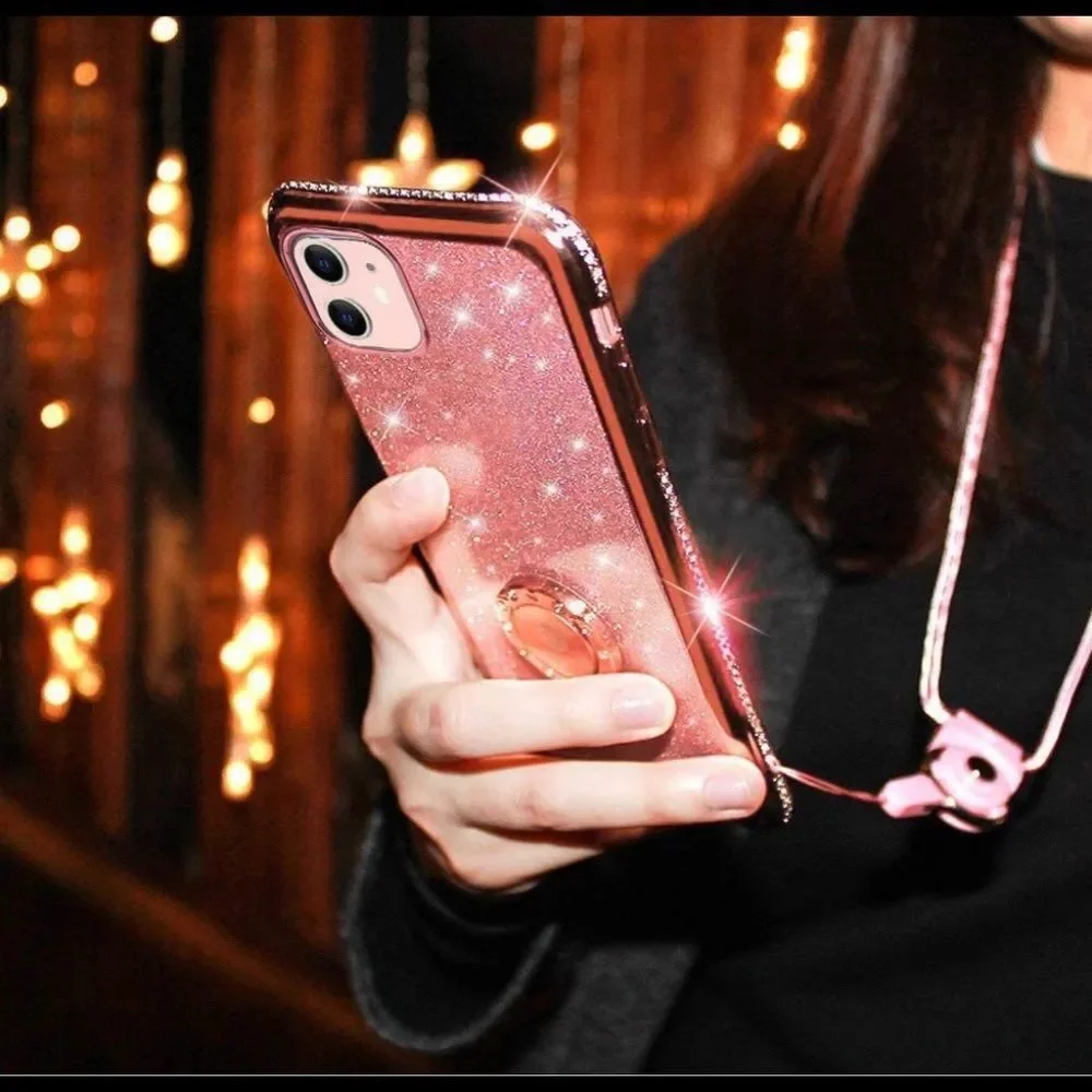 Pink Glitter OCYCLONE for iPhone 11 Case​